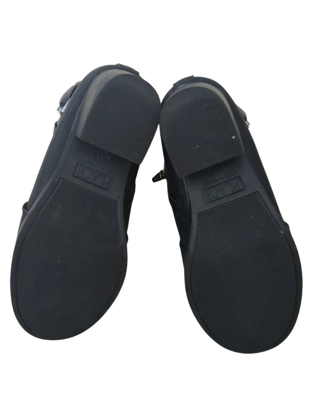 Girls Buckle Heel Booties In Black (Size 13)